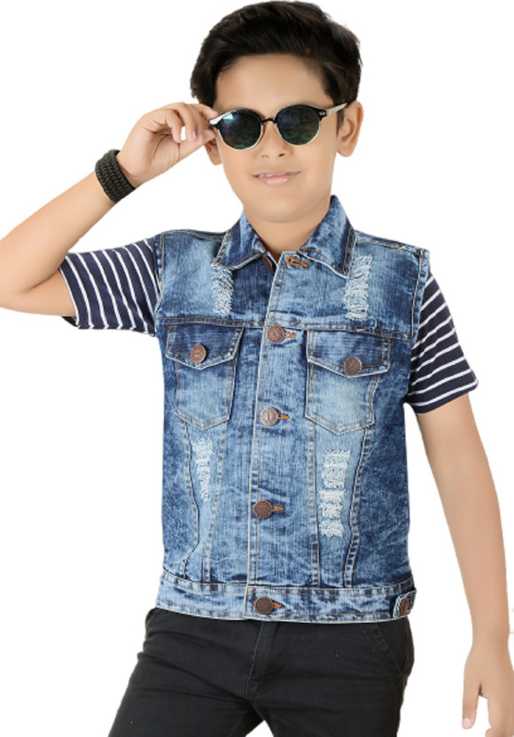 jean jacket with short sleeves