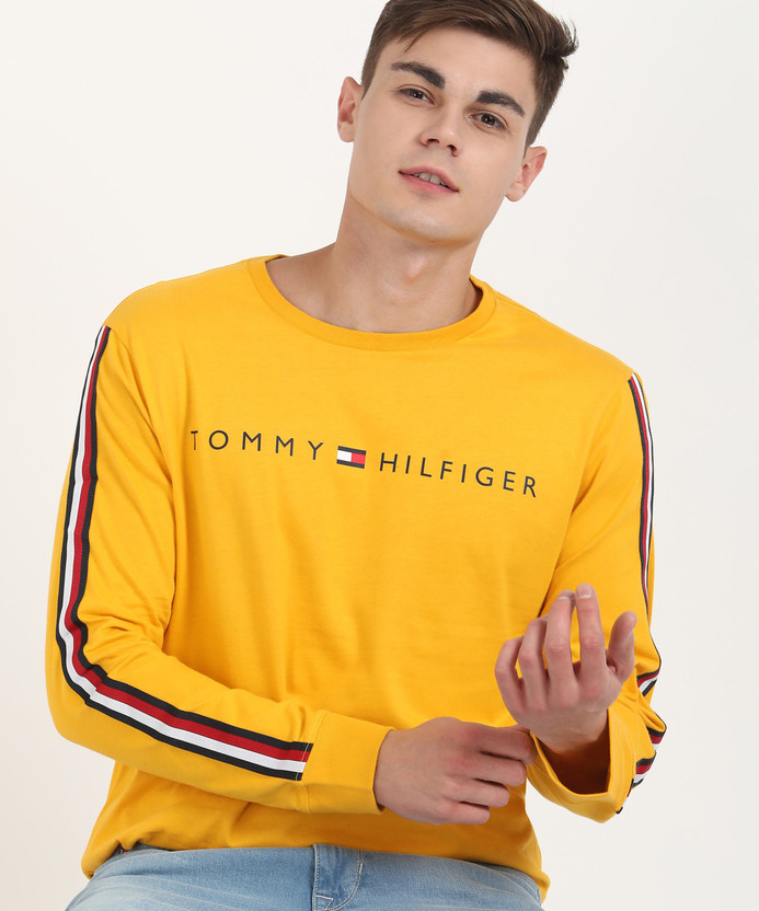 Yellow tommy hilfiger shirt clearance