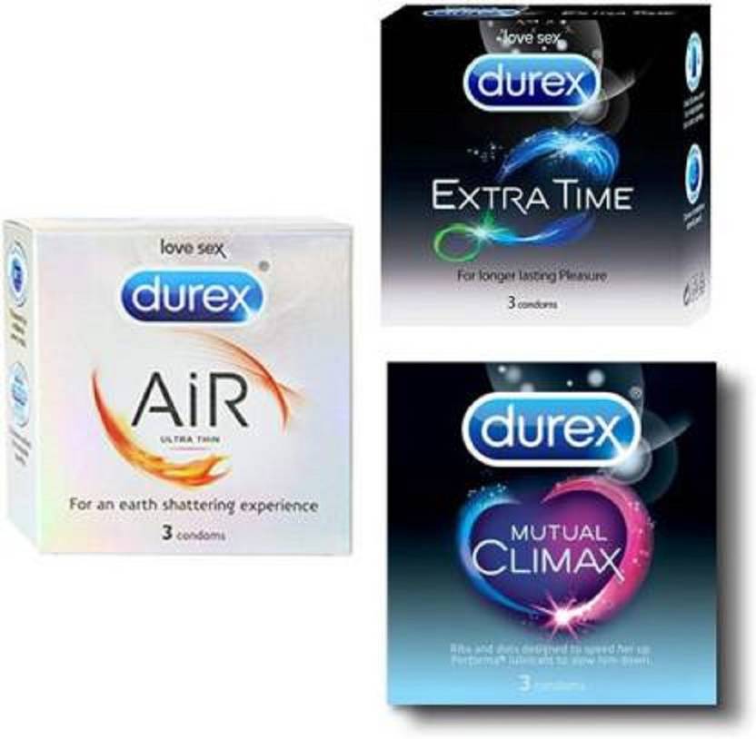 DUREX Air Time Mutual (9 Condoms) Combo Pack Condom Price in India