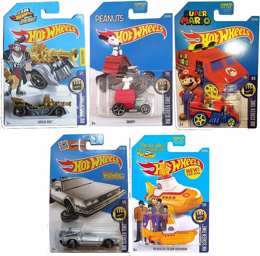Team Hot Wheels 5Car Set Back To The Future 5Car Set Back To The