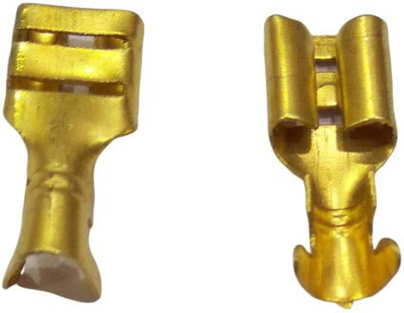 6mm Electrical Cable Golden Thimble 100 Pieces for PCB Car