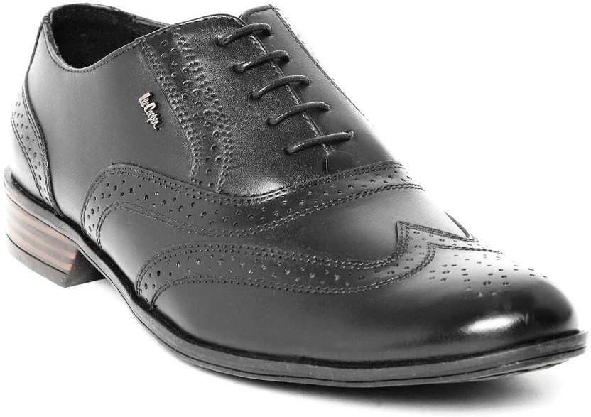 LEE COOPER LC2033-BLACK Brogues For Men 