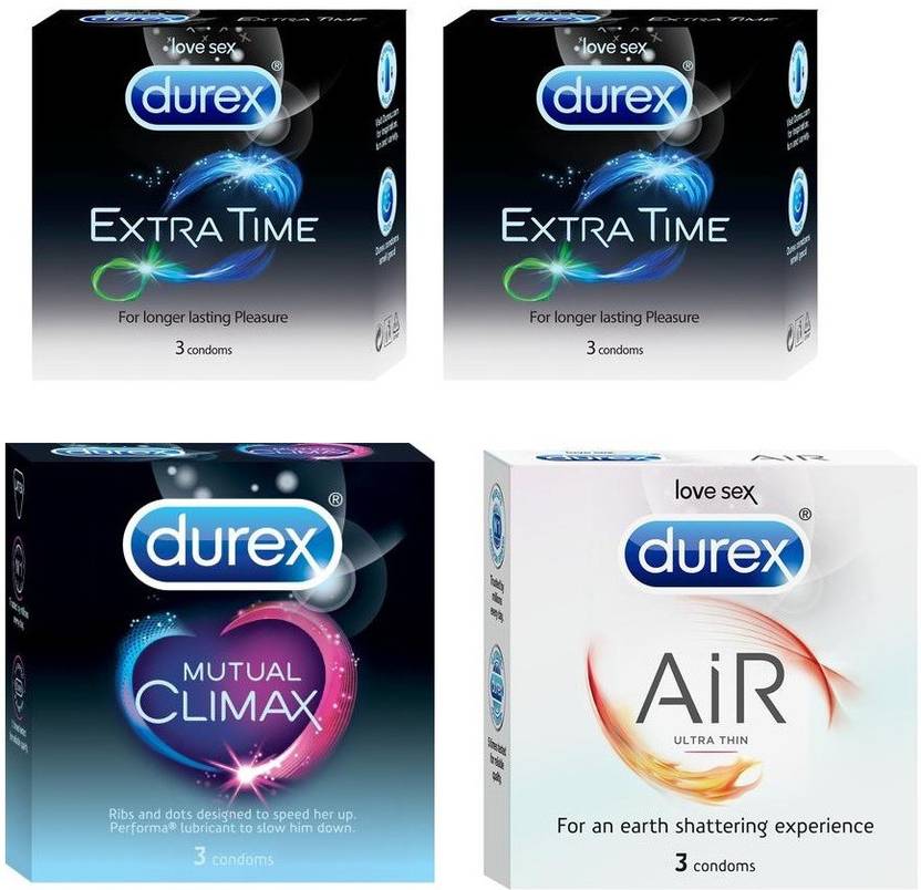 DUREX Extra time ,Mutual ,Air Pleasure Pack Condom Price in India Buy