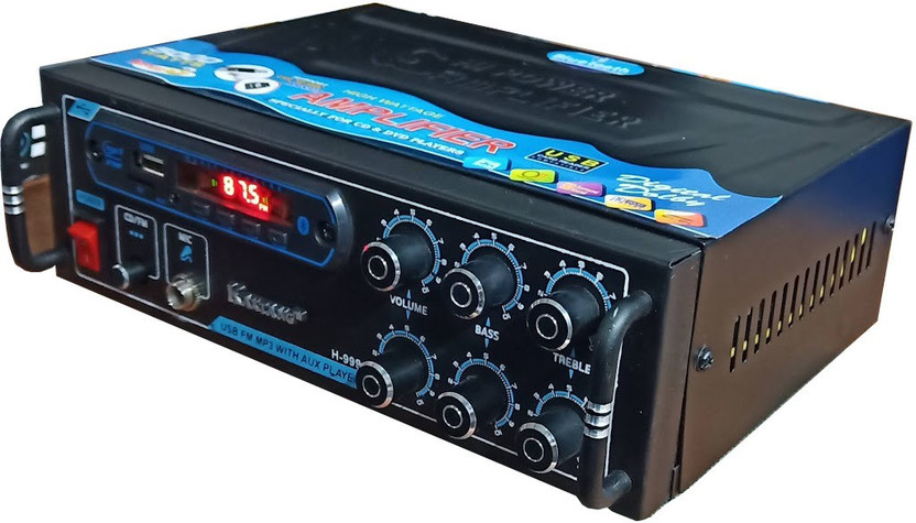 KAXTANG DJ remix Full Black Digital Stereo With BT/ USB/ SD-Card /FM /AUX 5000 W AV Power Amplifier(Black)