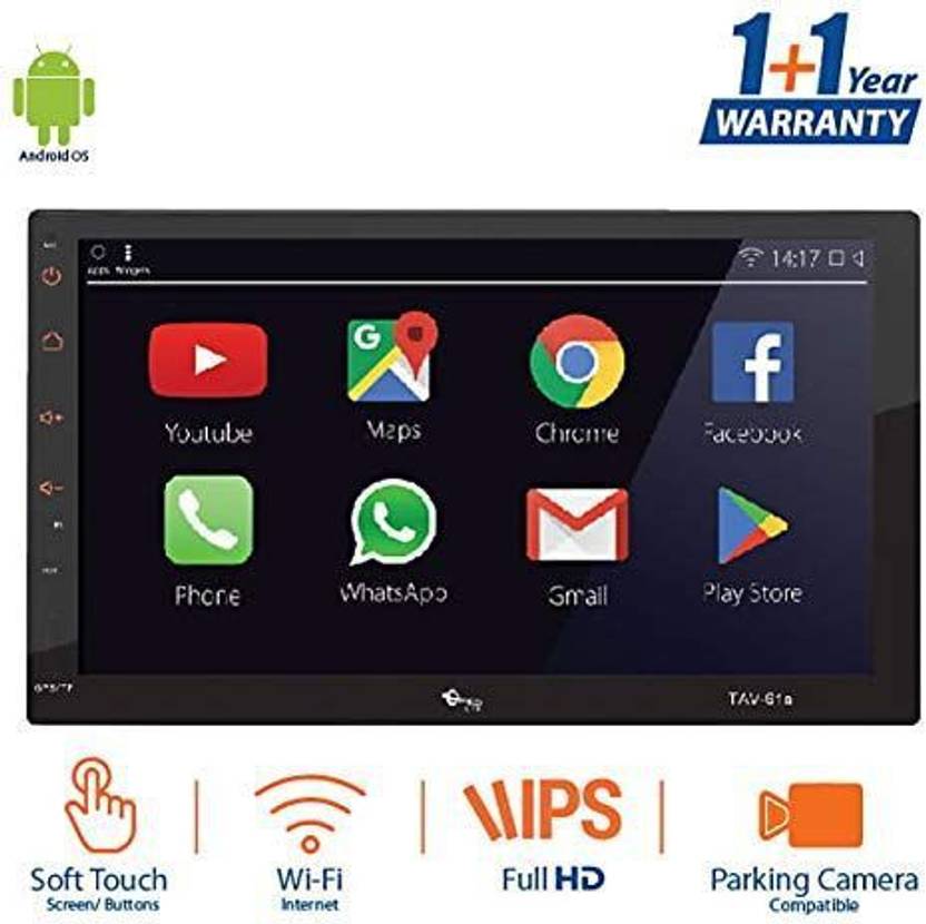 MYTVS 7 Inch Full Touch Double Din Audio/Video Android 8.1 Car Media