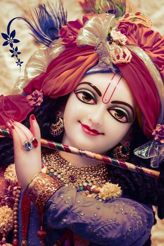Krishna Painting Poster Waterproof canvas print art for Home Decor