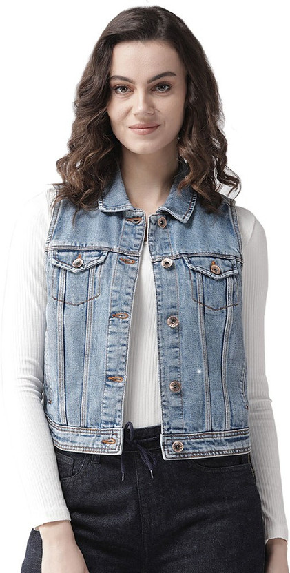 XPOSE Sleeveless Solid Women Denim 