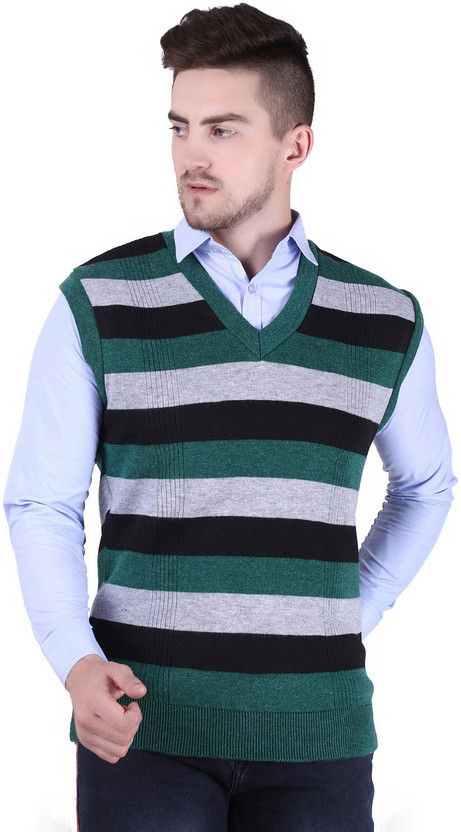 stars collection Striped V Neck Formal 