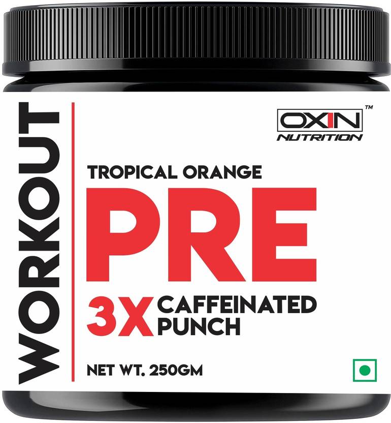 Oxin Nutrition Pre Workout 3X Caffeinated Punch BCAA Price in India