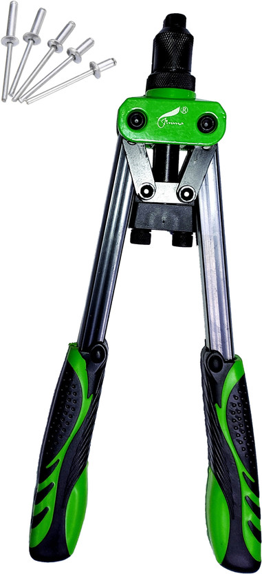 Inditrust 13"Inch Hand Riveters Double Handles Nail Gun 3.2mm ,4.0mm ,4.8mm Industrial Riveting Tools Heavy Duty Fast Hitting Rivet Gun Heavy Duty Fast Hitting Rivet Gun