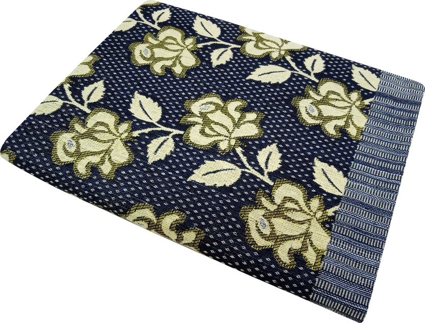Feather Green Floral Double Duvet for  Mild Winter(Cotton, Multicolor)