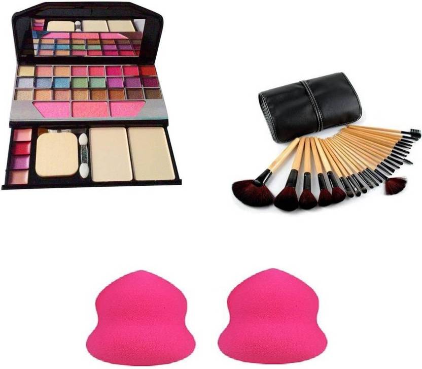 SKINPLUS 6155 MAKEUP KIT FOR EYE SHADOW WITH 24 BRUSH BLACK WITH 2