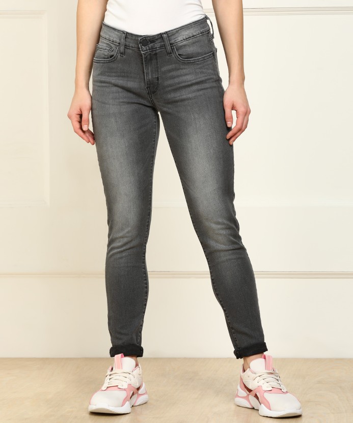 womens grey levi skinny jeans