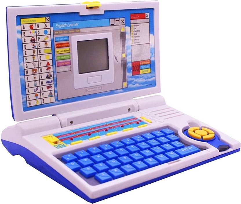 Toyify Educational Computer ABCD and 1234 Learning Kids Laptop With