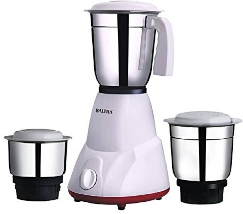 Baltra new BMG122(SPEED 3) 550 Mixer Grinder (3 Jars, White) Price in