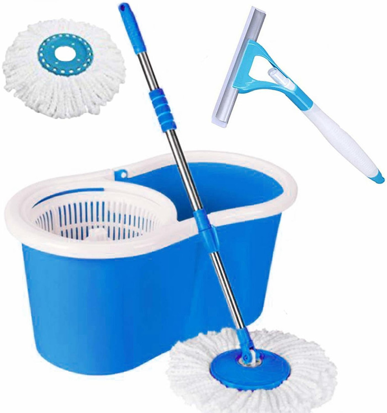 GTE 360 Degree Self Spin Wringing With 2 Super Absorbers Mop Set, Mop, Cleaning Wipe Mop