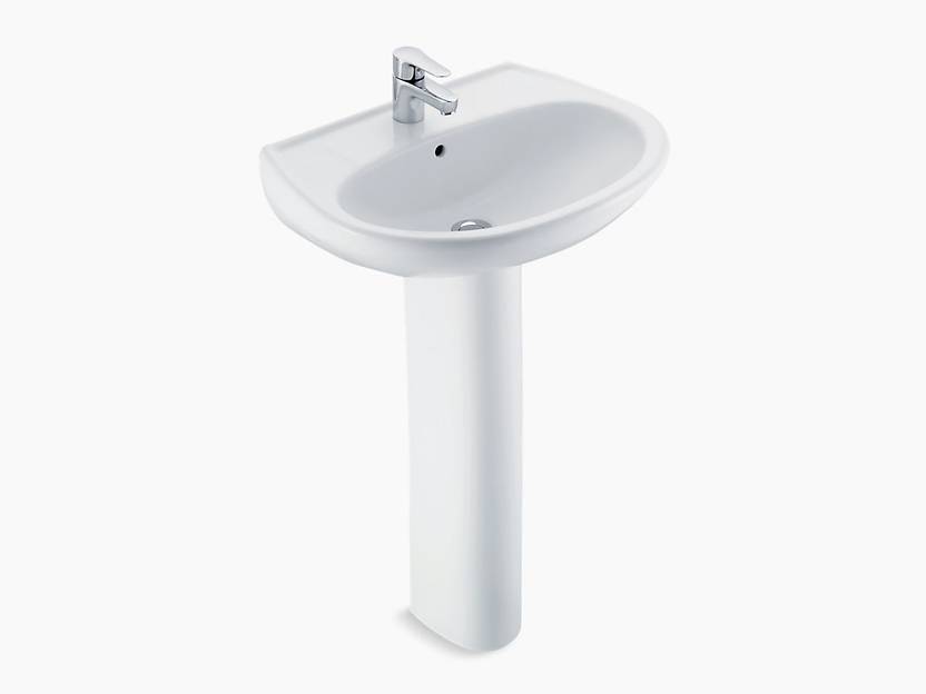 KOHLER K8700IN10 Brive Plus Halfpedestal Bathroom Wash Basin with