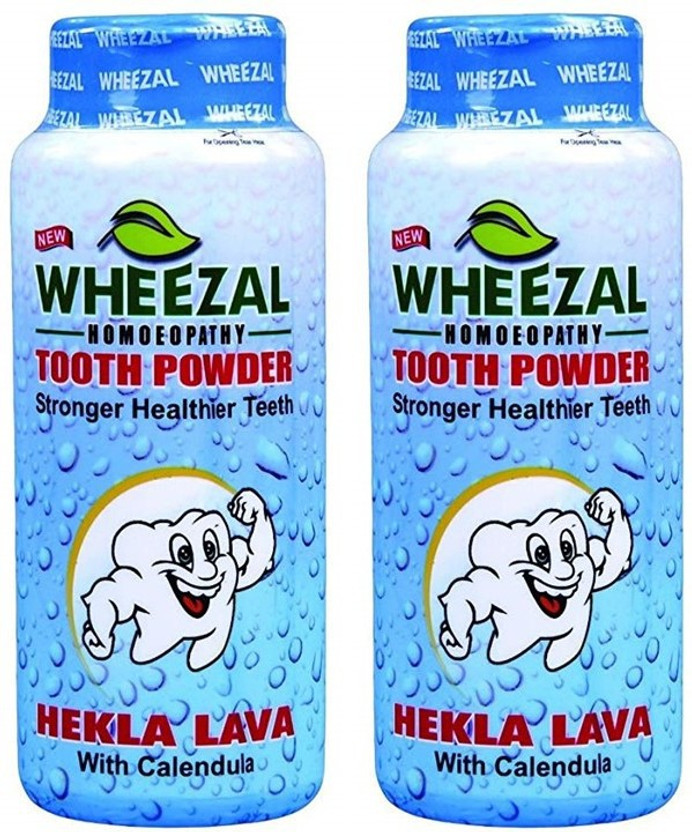 WHEEZAL HEKLA LAVA TOOTH POWDER(200 g, Pack of 2)
