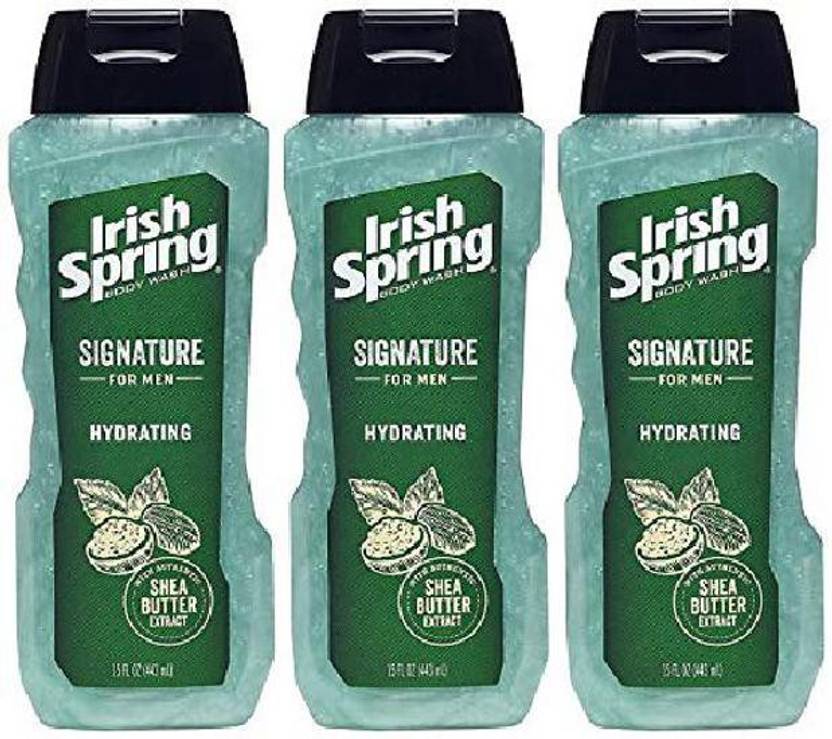 Irish Spring Signature Hydrating Body Wash, 15 oz (Pack of 3) [CAT_4043