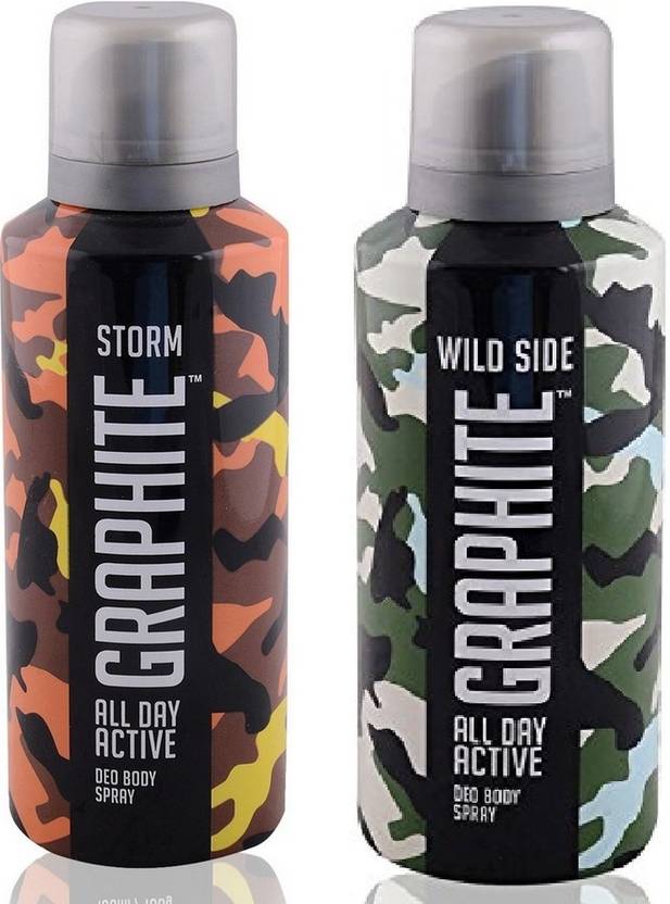 GRAPHITE pack of 2 Deodorant Spray For Men & Women Price in India