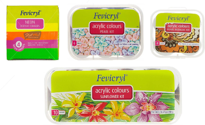 Fevicryl Fevicryl Artist Professional Kit for Paintings and Printing Fabrics - Flipkart Deal
