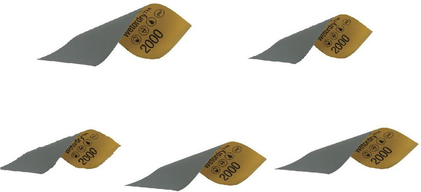 3M 401Q Aluminum Oxide Sandpaper(P2000 Pack of 5)