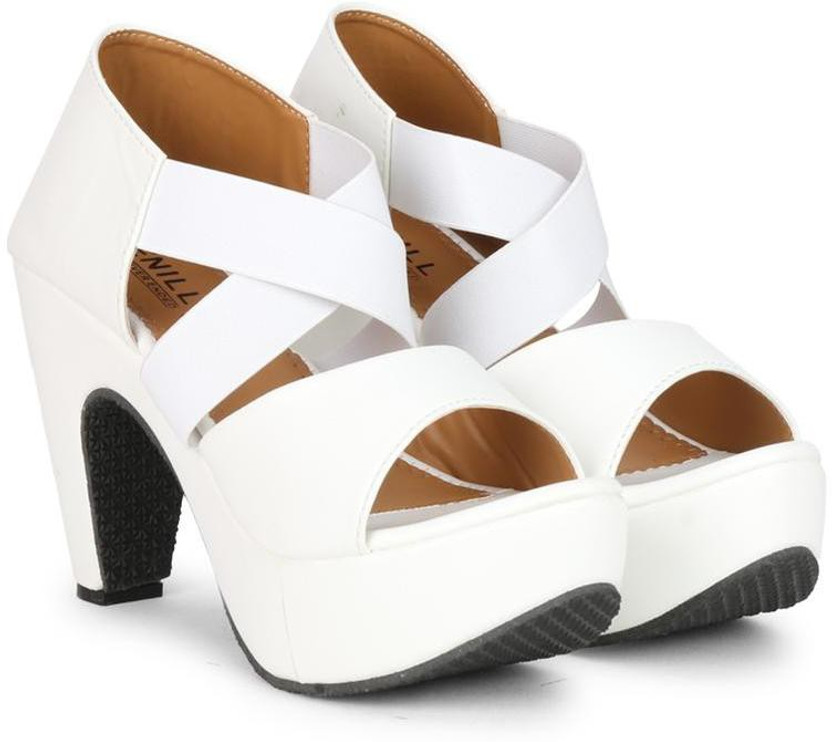 White heels flipkart clearance