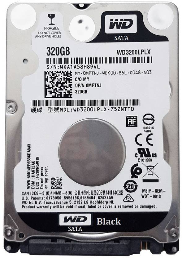 WD Sata Black Edition 7200 RPM 320 GB Laptop Internal Hard Disk Drive ...