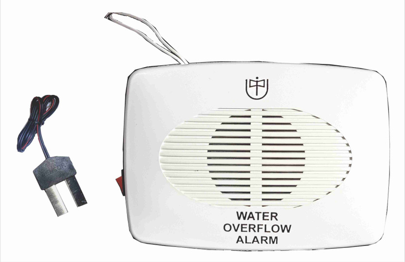 UNIVERSAL INDIA Water Tank Overflow Alarm Siren with Voice Sound, Wired Sensor Security System Water Alarm Bell with free water sensor,Oval Shape Wired Sensor Security System