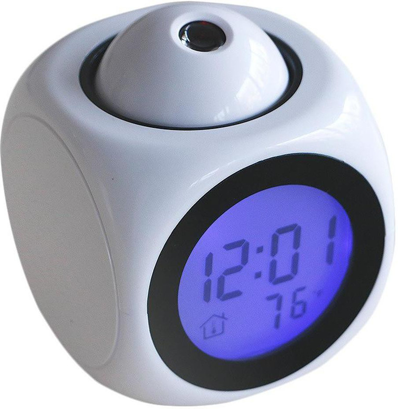 white digital clock white digital clock