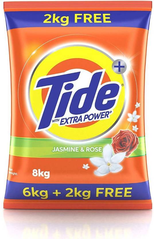 Tide Double Power Jasmine and Rose Detergent Powder 6 kg Price in India