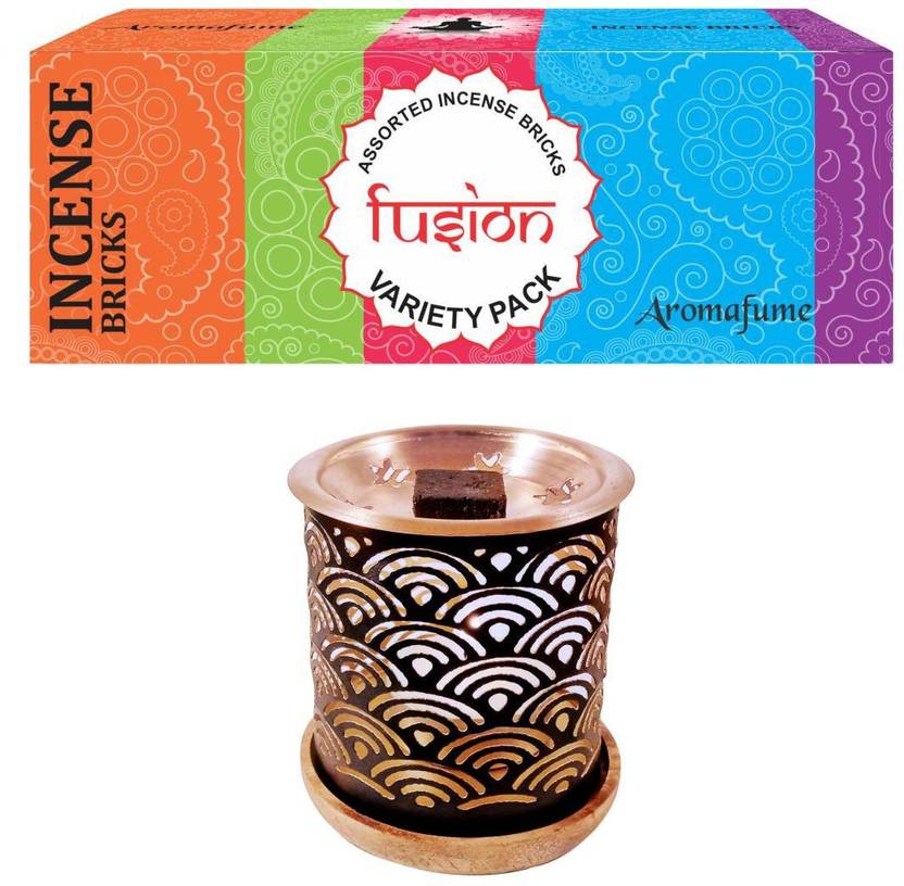Aromafume Fusion Incense Bricks (Medium) & Rainbow Burner Fresh Price