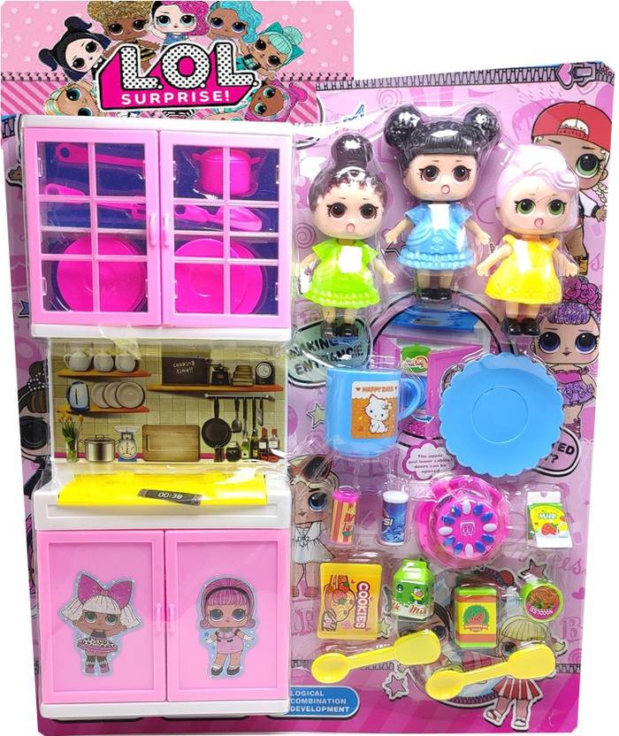 LOL Surprise Big Kitchen Set with Dolls and Accessories Big Kitchen