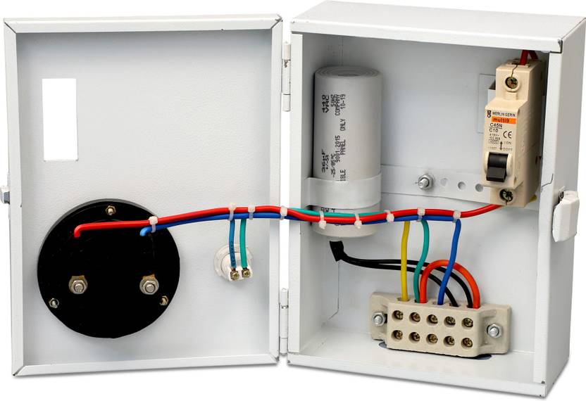 Madhav Control Panel Single Phase Mini Openwell MCB Panel (10 A 0.5