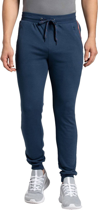 JOCKEY Solid Men Blue Track Pants - Buy 