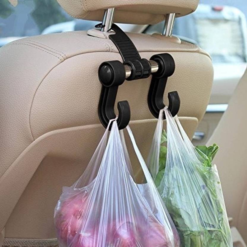 HOTKEI Universal Multipurpose Car seat back hook hanger holder 2 set