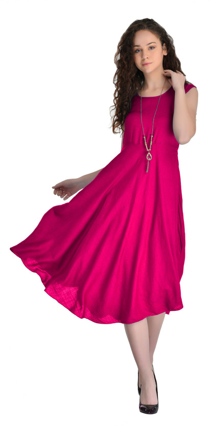 black and pink cocktail dress