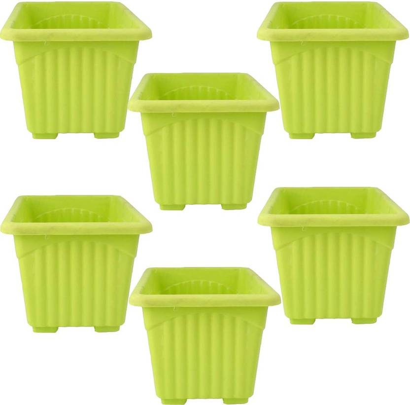 Airex Garden Essential Plastic Super Planter/ Pots (Square 8inch