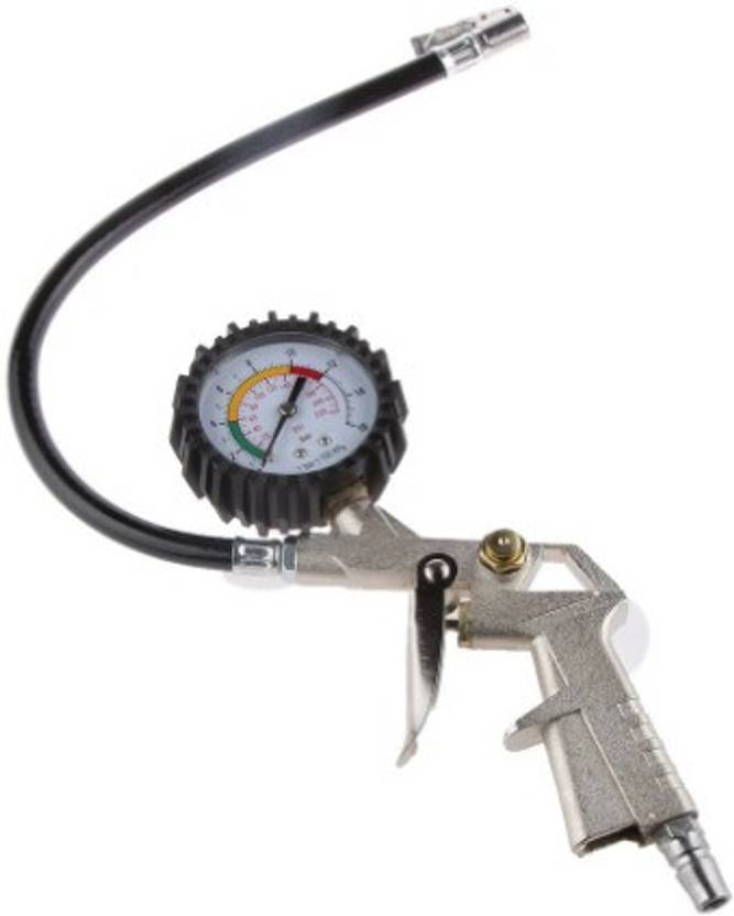 DELUX AUTOMOTIVE Analog Tire Pressure Gauge Tire Inflator Gun