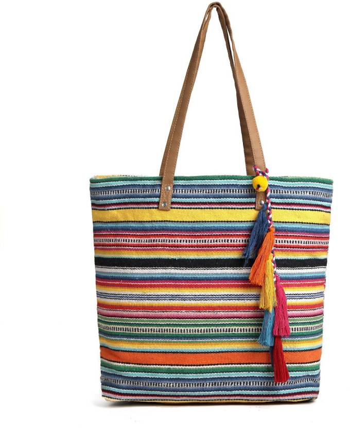 Flipkart.com | ASTRID Women Tote Handbag Multicolor Shoulder Bag ...