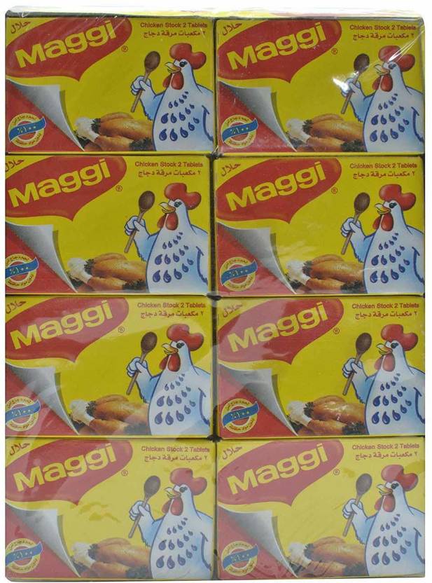 NESTLE Maggi Chicken Stock ( Halal & Imported ) 24 Cubes 480 ml Chicken