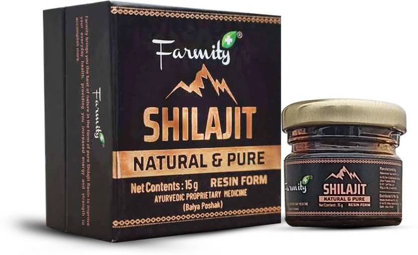 Farmity Shilajit Natural and Pure in Resin Form 15 Grams Price in India