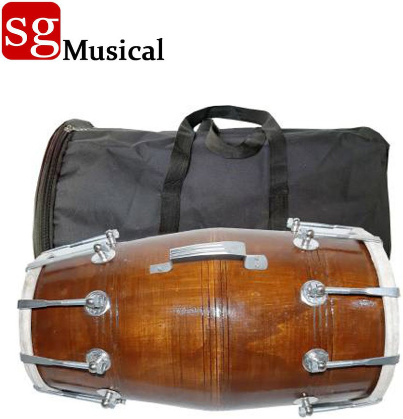 SG MUSICAL SGM-28 Orange Classical Nut Bolt Dholaki Nut & Bolts Dholki(Orange)