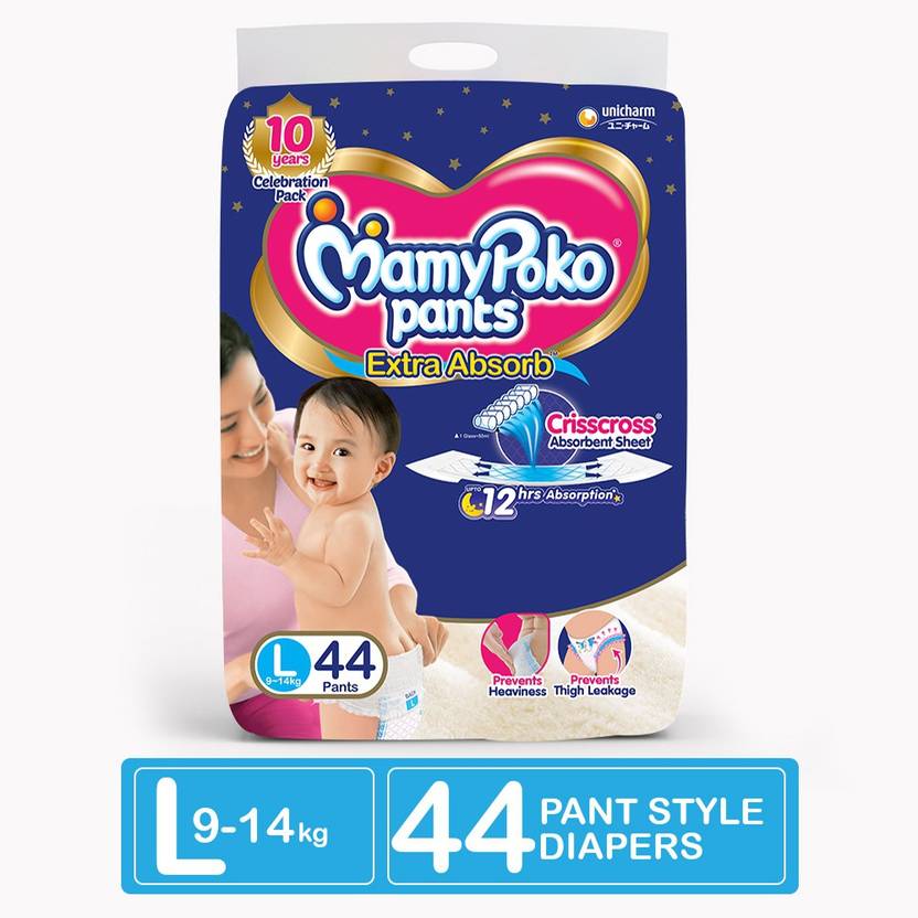 MamyPoko Pants Extra Absorb Diapers L Buy 44 MamyPoko Pant Diapers