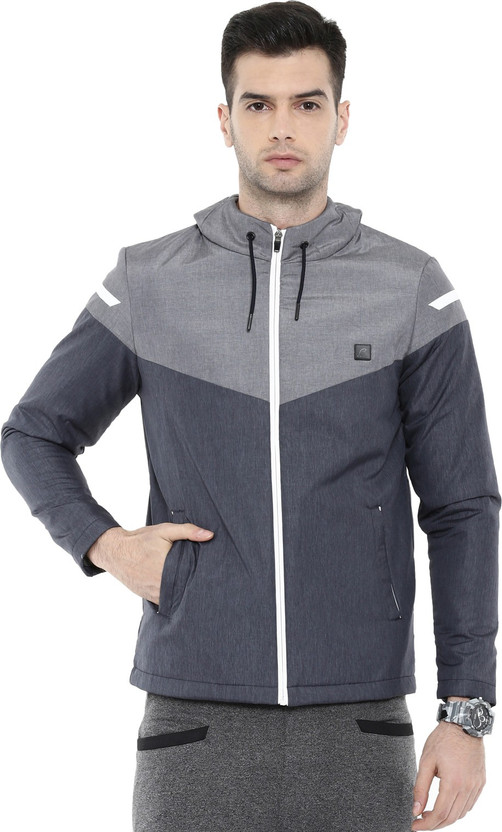 Sleeve Colorblock Men Jacket 