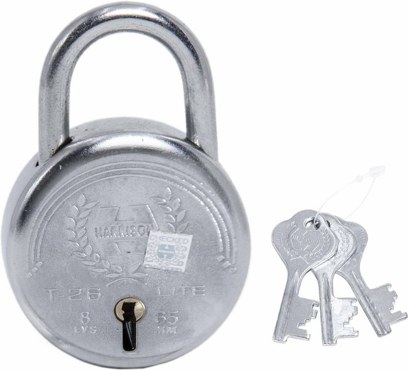 HARRISON Steel 7 Levers Padlock with 3 Keys (65mm) Padlock Buy