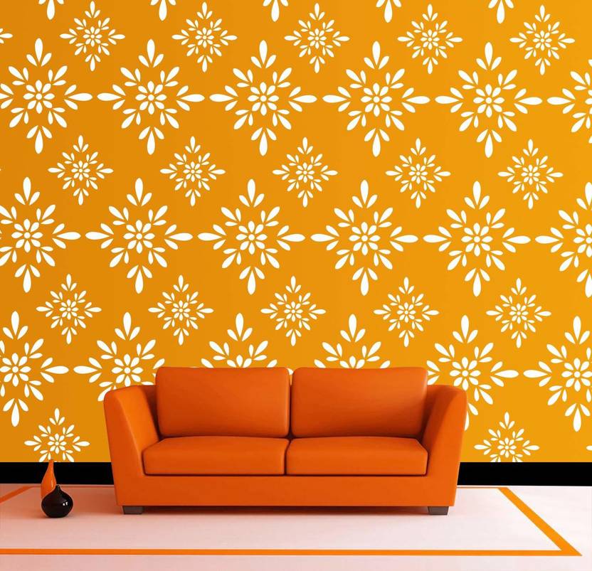 shine interiors Wall Stencils Design SI255 Reusable Sheet (Size16X24