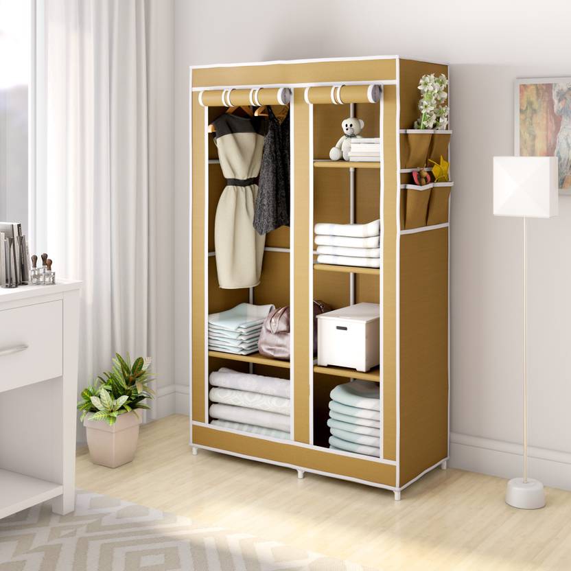 Flipkart Perfect Homes Studio 2 Door 6 Shelf PP Collapsible Wardrobe Price in India Buy