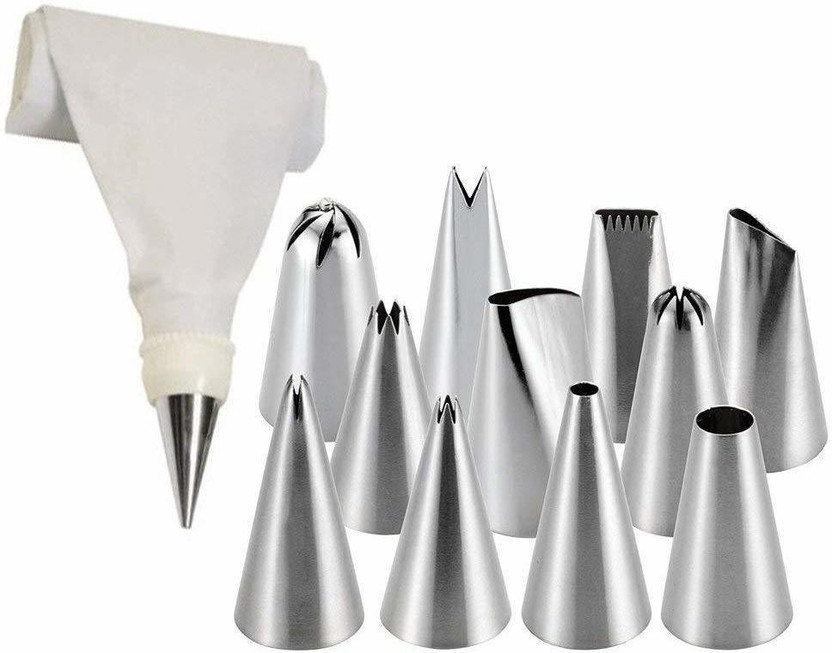VIJAY EXPORT Cake Decoration Cake 11 Piece Cake Decorating Nozzle Set Kitchen Tool Set Kitchen Tool Set(Baking Tools)