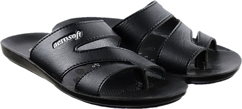 Aerosoft Men's Black Sandal Men Black 
